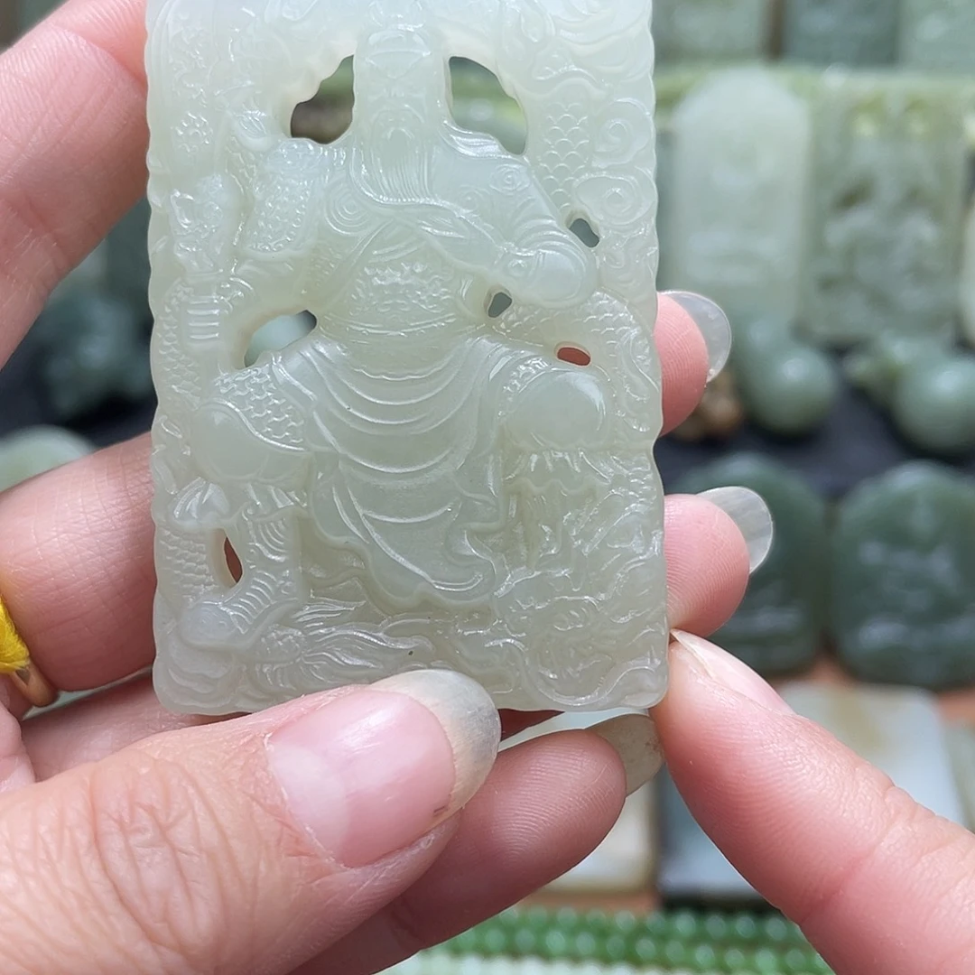 和田玉未镶嵌吊坠(不含链)