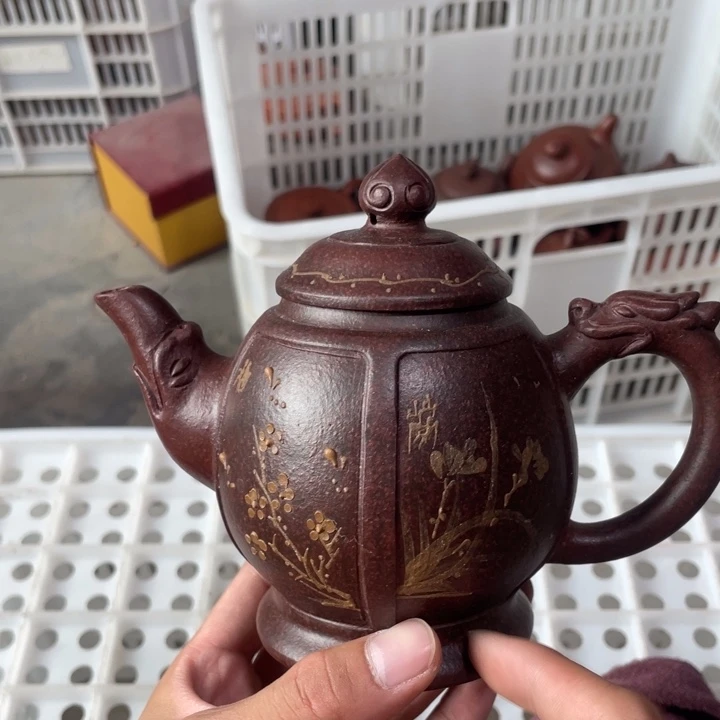 茶壶紫砂老厂紫砂壶一件？