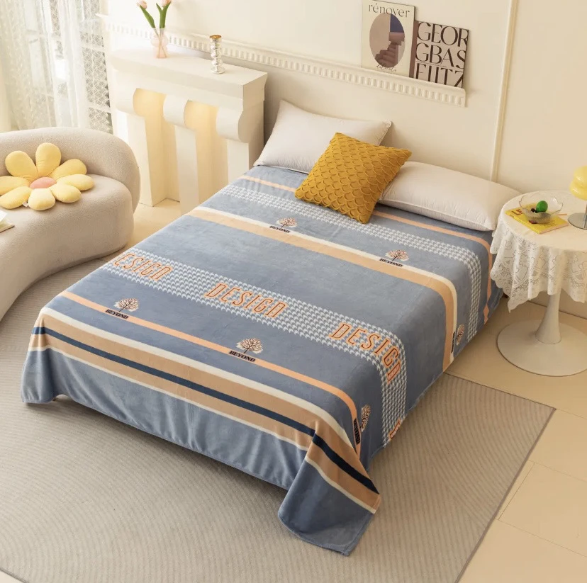 冰雕绒加厚保暖床单冬天床单加绒加厚保暖床单不跑床不静电亲肤