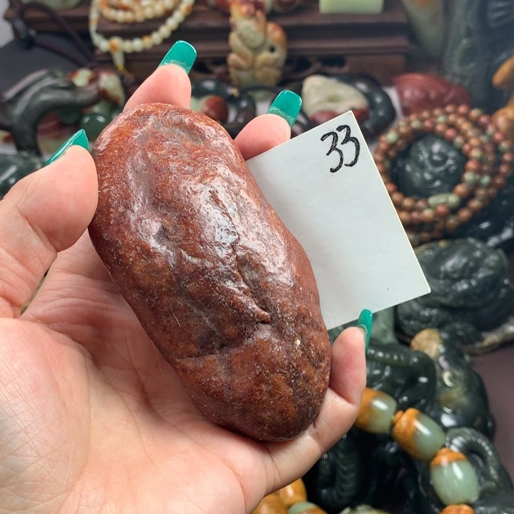 岫岩河磨玉（透闪石质玉）把件未镶嵌