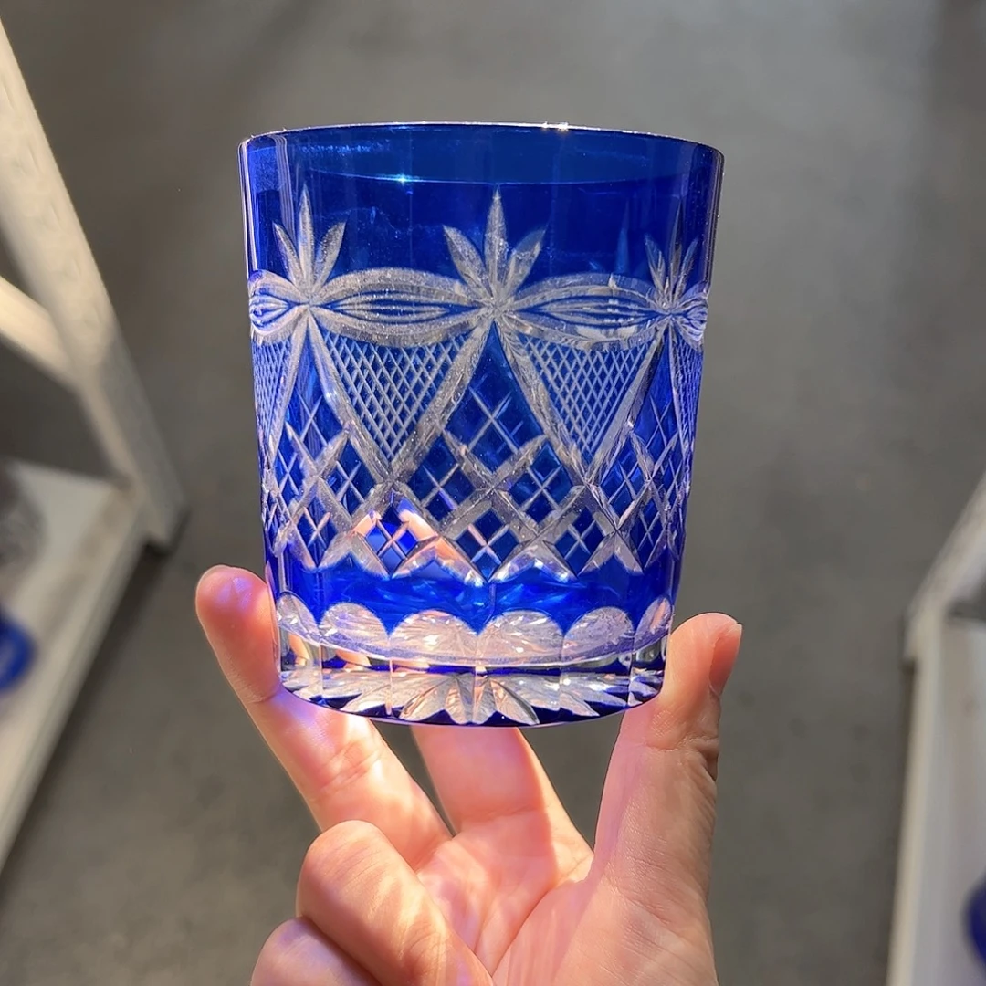 水晶玻璃高脚款微瑕一个