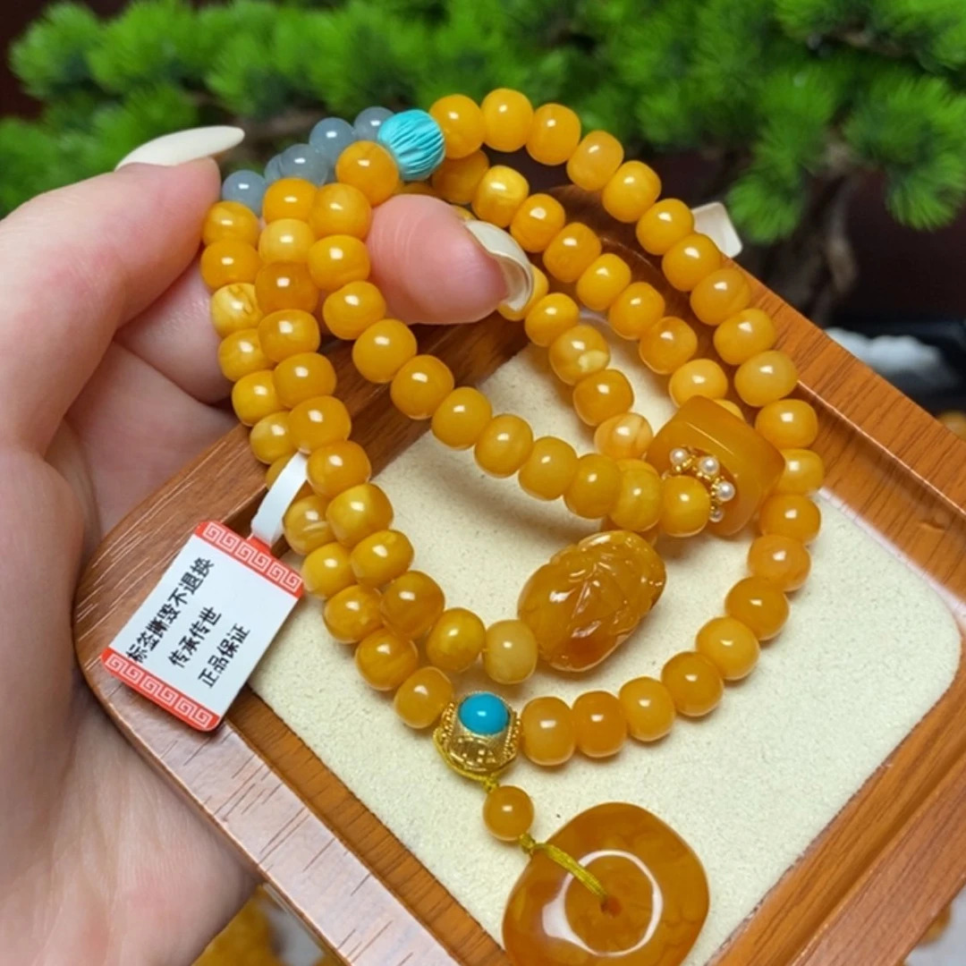 【闪购商品】未镶嵌蜜蜡手链手串