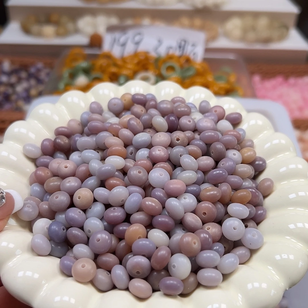 手串菩提根/象牙果微瑕卡9炫彩紫算盘150颗