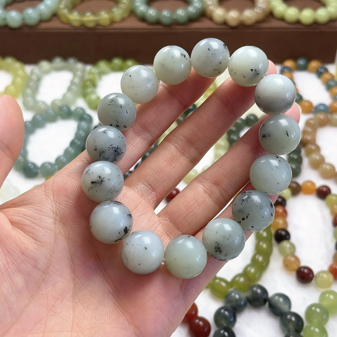 蛇纹石玉手串未镶嵌