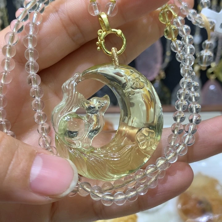 水晶颈饰未镶嵌天然