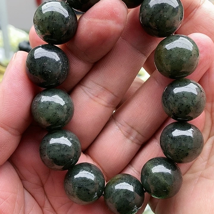 【闪购商品】未镶嵌手链和田玉18青花