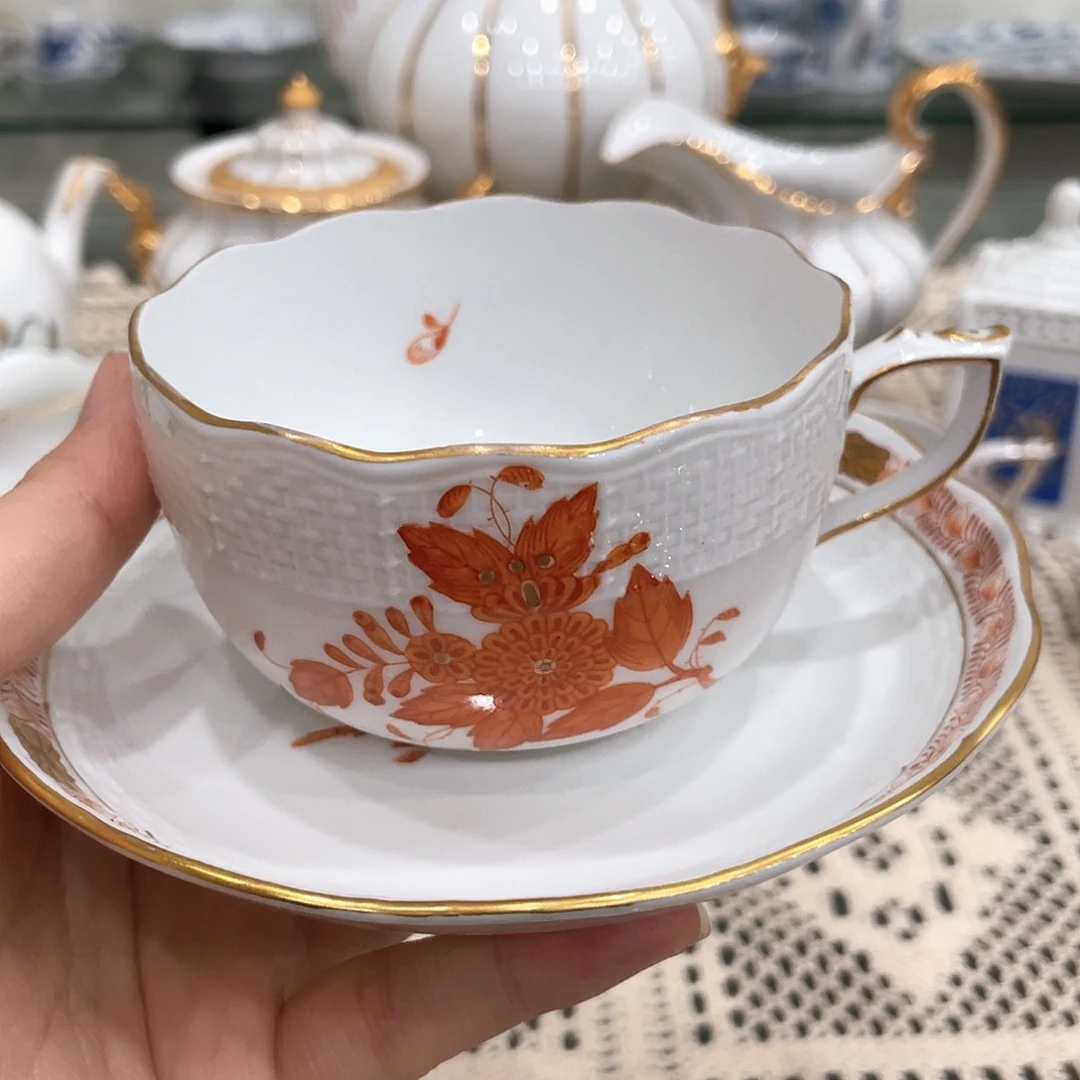 摆件中古赫伦红茶杯