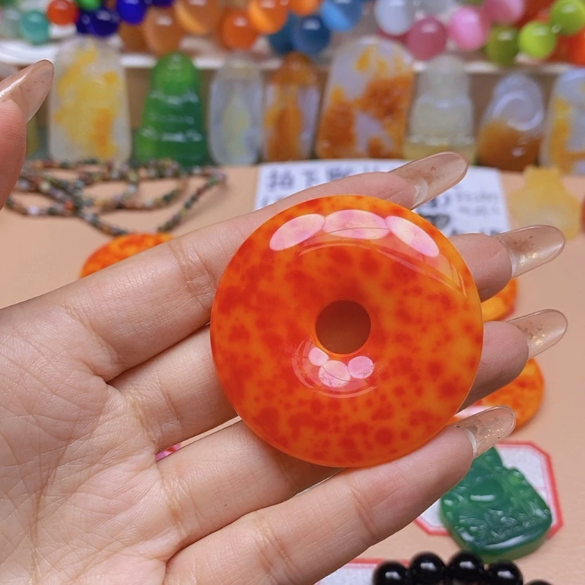 【闪购商品】玛瑙/玉髓颈饰未镶嵌幻**烟