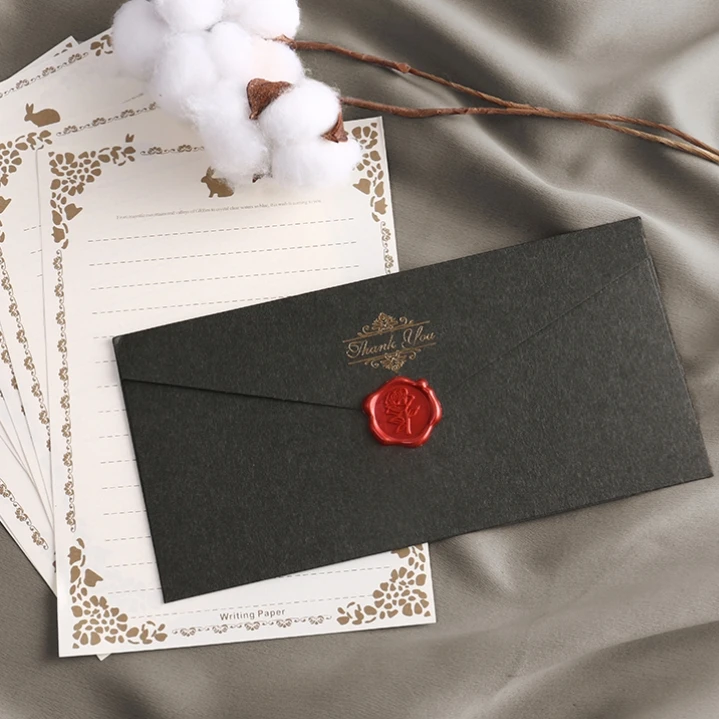 桃欢欢送男女友告白表白生日情书复古信封信纸套装情侣520情人节