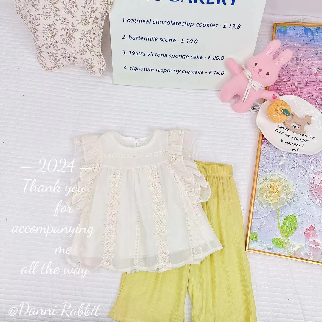 夏季新款娃娃衫阔腿裤汉服套装D-S157