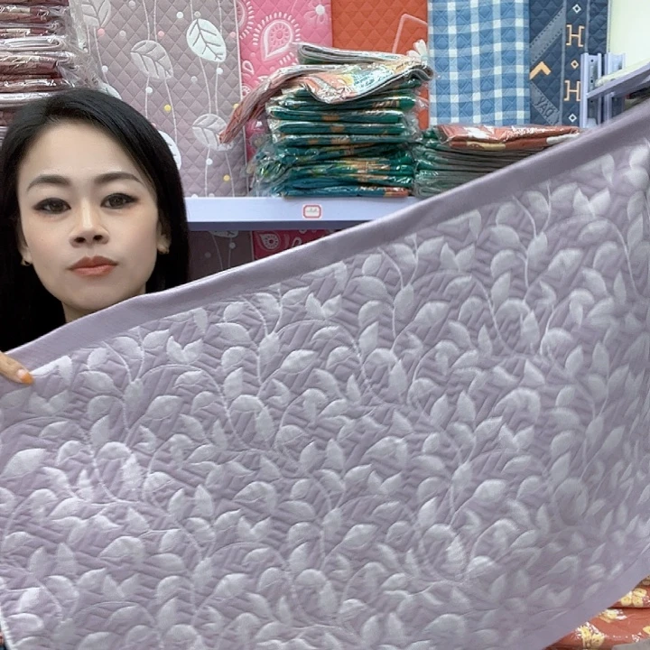 棉紫色小树叶纯棉