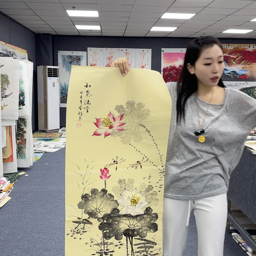 国画作品小姐姐放漏…