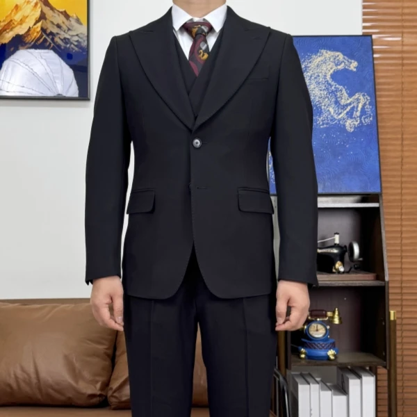 商务休闲长袖西服套装商务休闲男式西装正装男士西裤西服修身