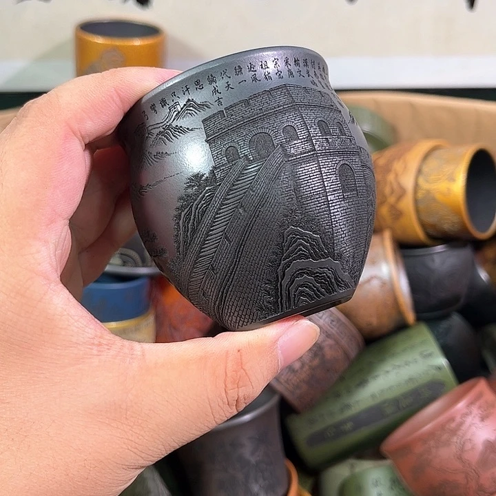 茶杯紫砂全手工紫砂主人杯