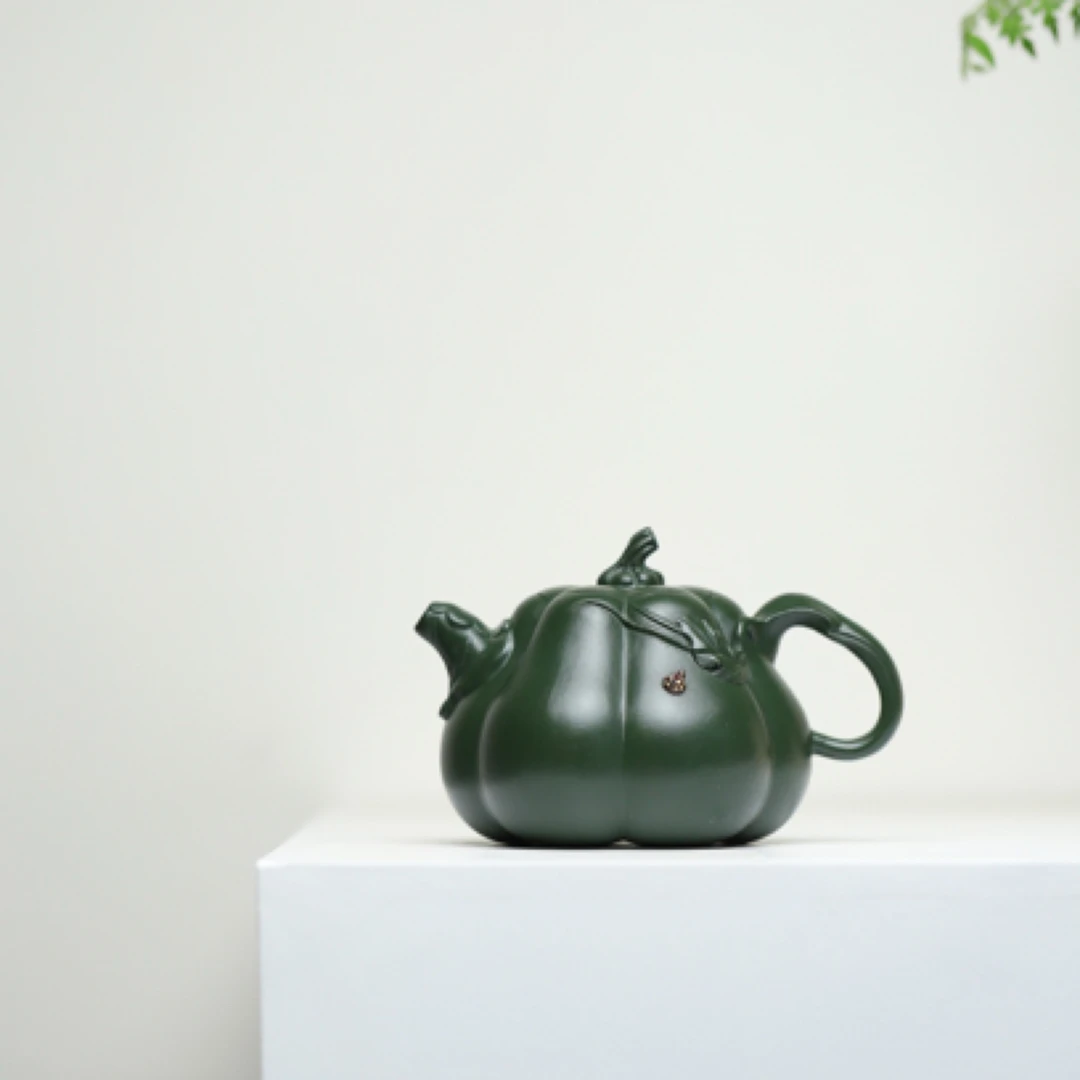 《金瓜》 紫砂壶 景舟绿泥 230cc