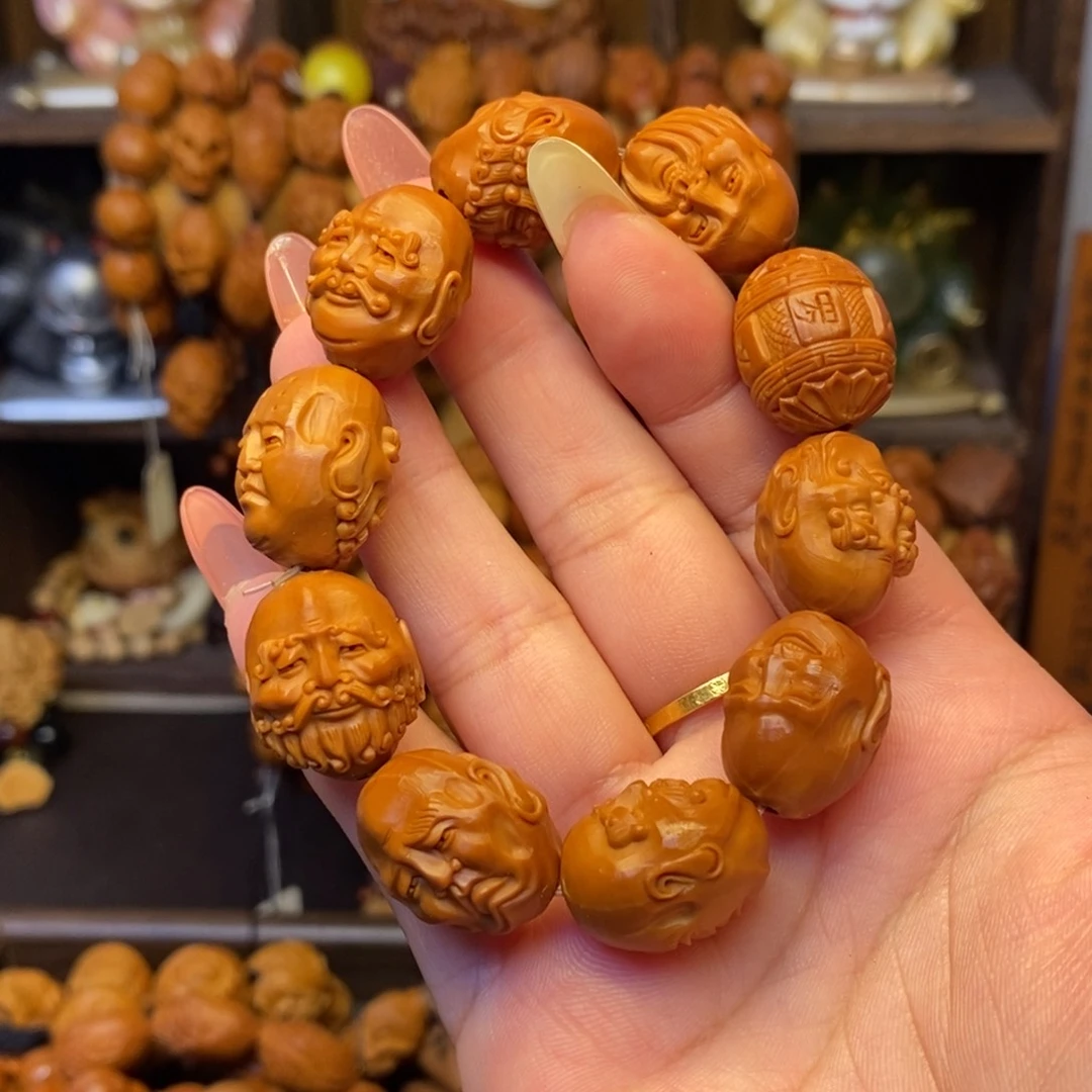 橄榄核手串/手链铁核留刀痕
