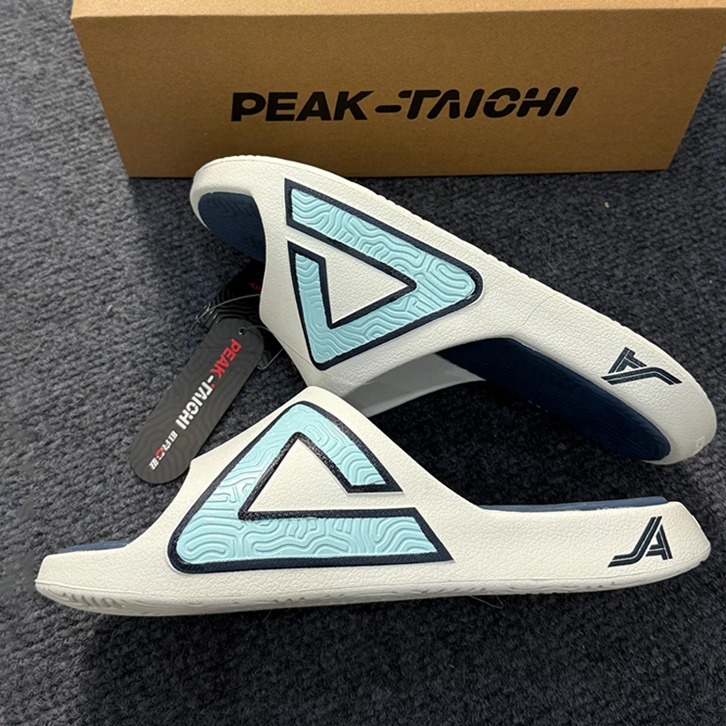 Peak/匹克态极拖鞋户外大三角男女新款浅蓝运动1.0潮牌外穿男篮球
