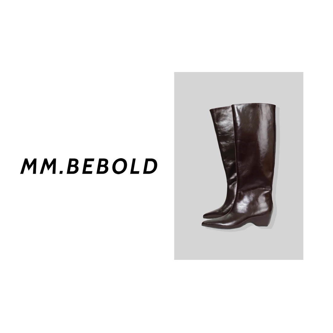 【妙姐精选】繁丽 复古尖头高筒长靴YX00043