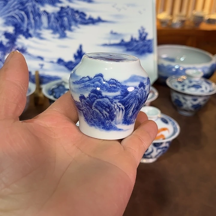 錡镇堂手工手绘盖置