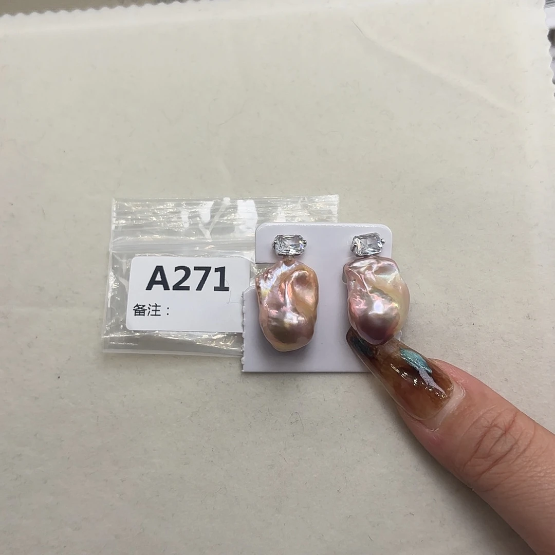 耳饰淡水珍珠银S925镶嵌