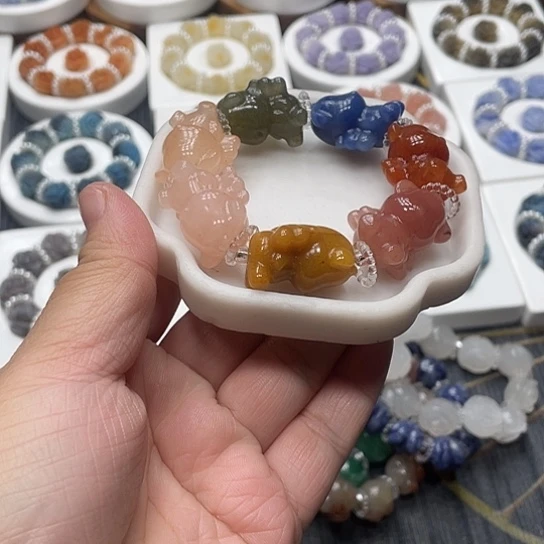 石英质玉（非洲翠）合金时尚简约精美大方