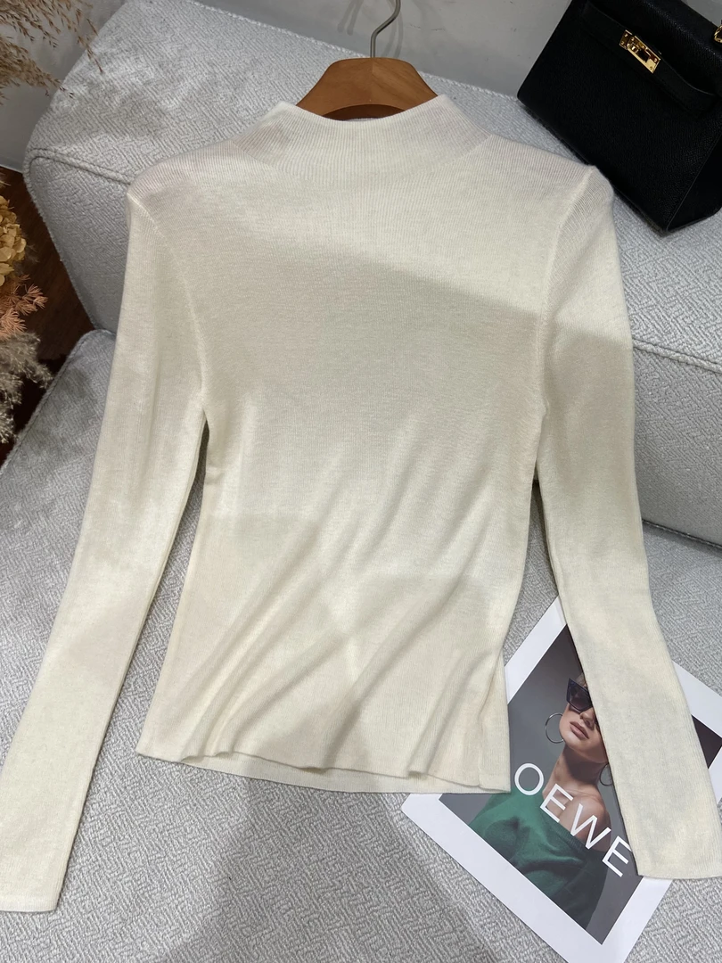 【玟玟甄选】2025秋冬新款中高领羊毛打底