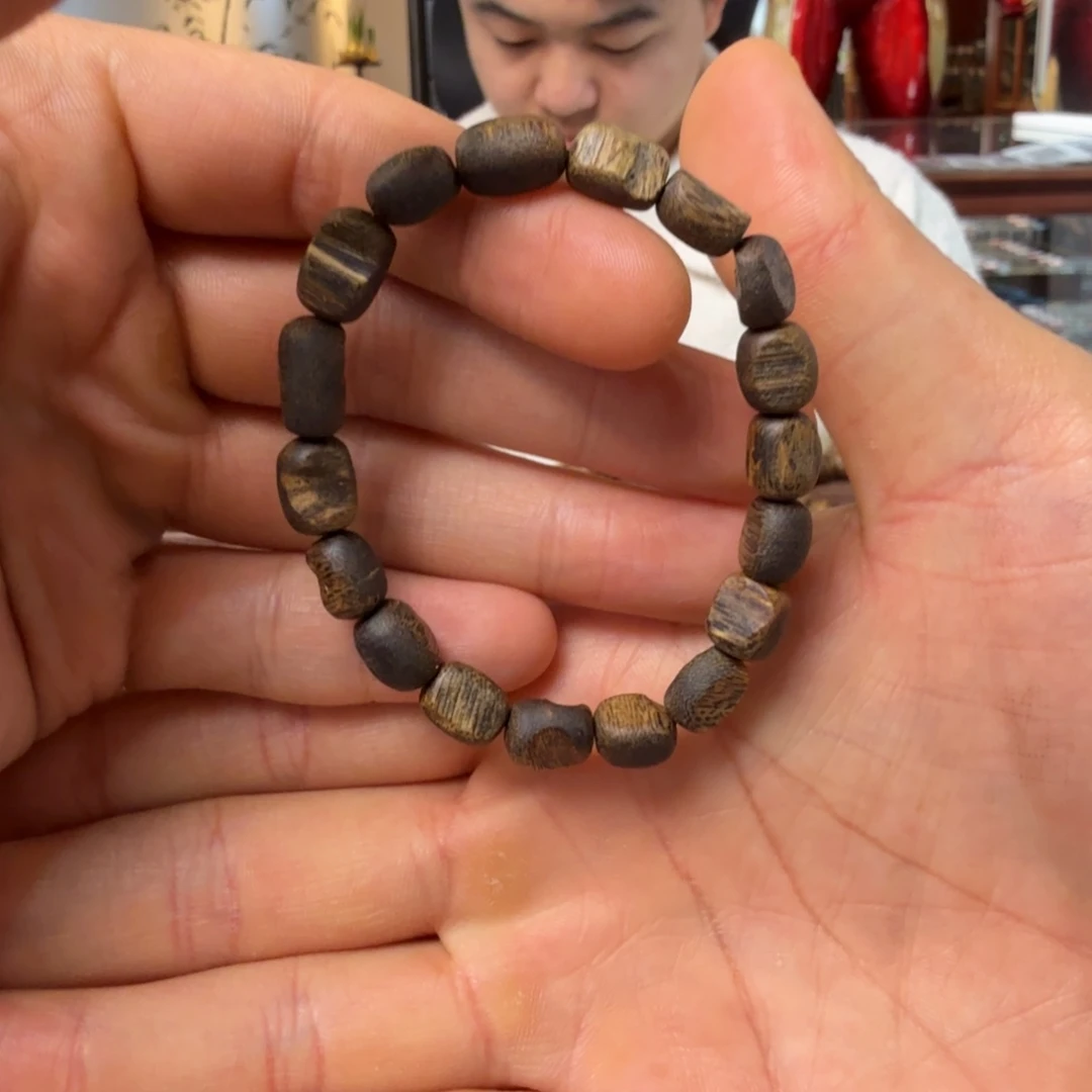 手串沉香沉水 卡6➕ 枣珠留疤 香味顶