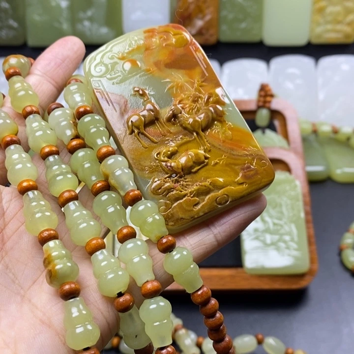 石材生肖牌子一套