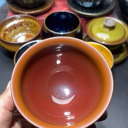 茶盏建盏主人杯茶壶盖碗品茗杯037