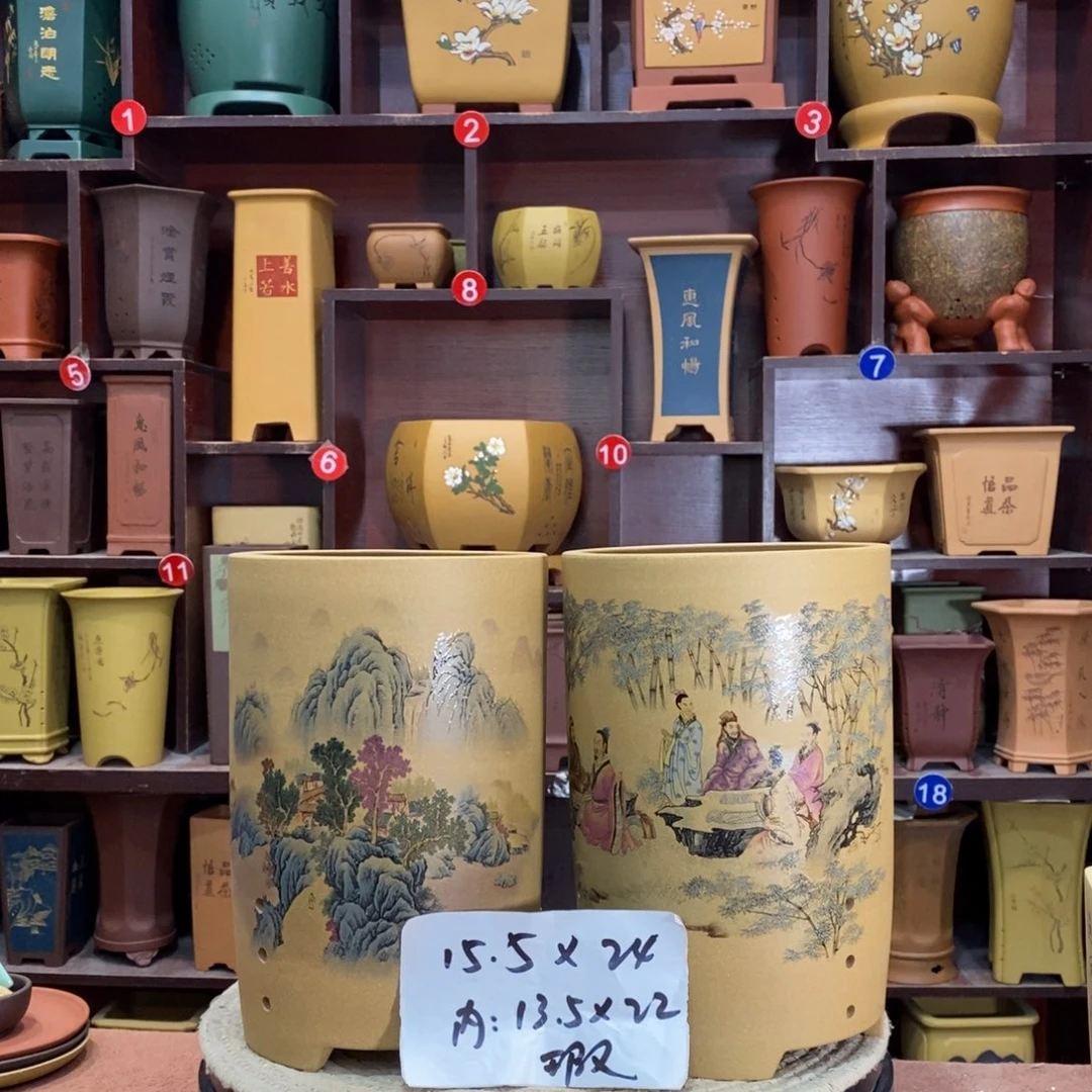 紫砂艺术紫砂花盆