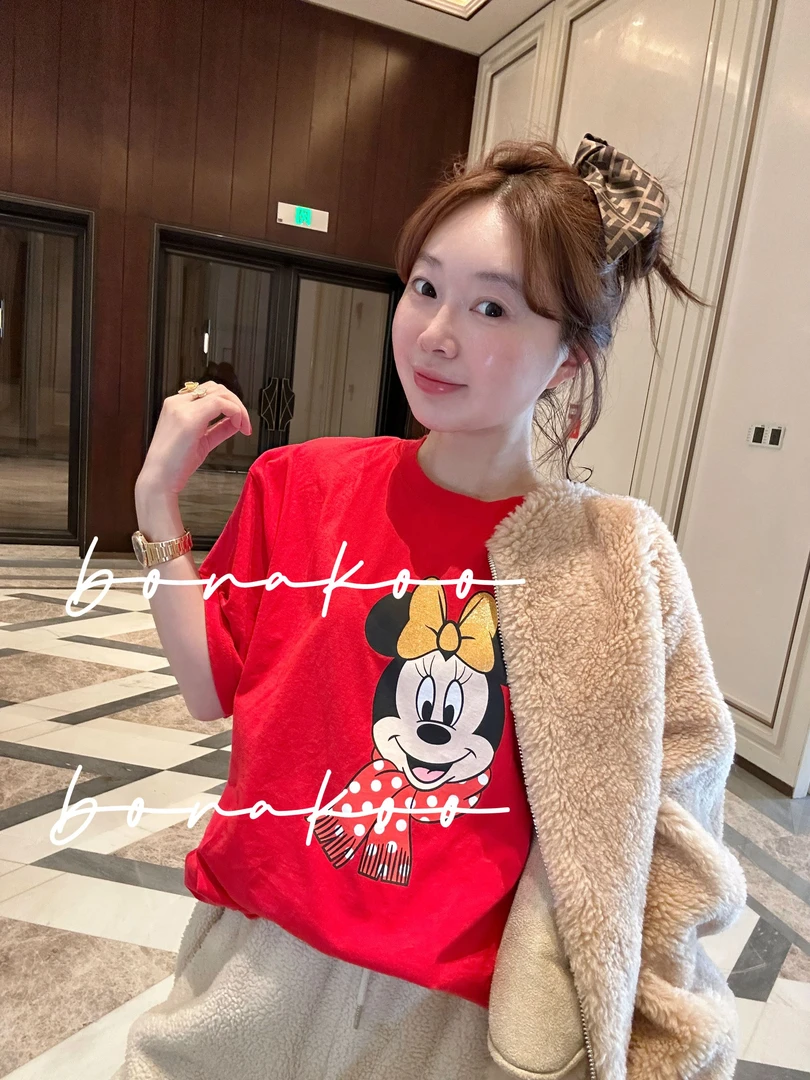 【BORAKOO2】【仅48H】发财红米奇短袖T