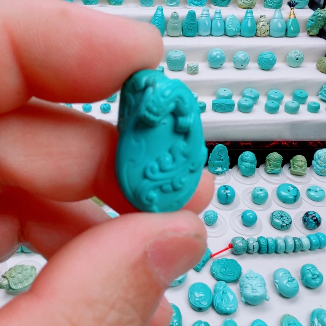 绿松石未镶嵌吊坠(不含链)