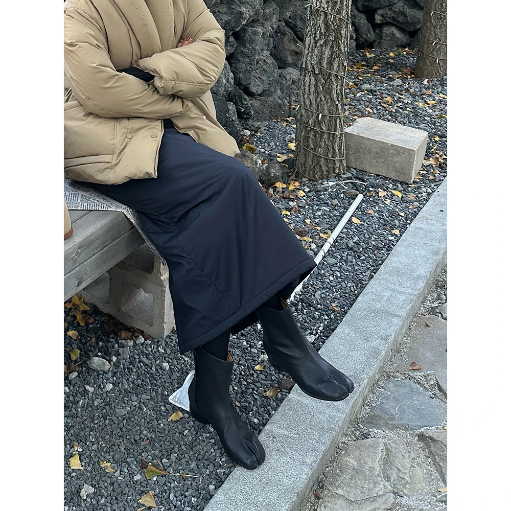 SHIIEELL复古粗跟百搭韩版潮流直筒时尚气质多色高筒靴/鞋Z1920