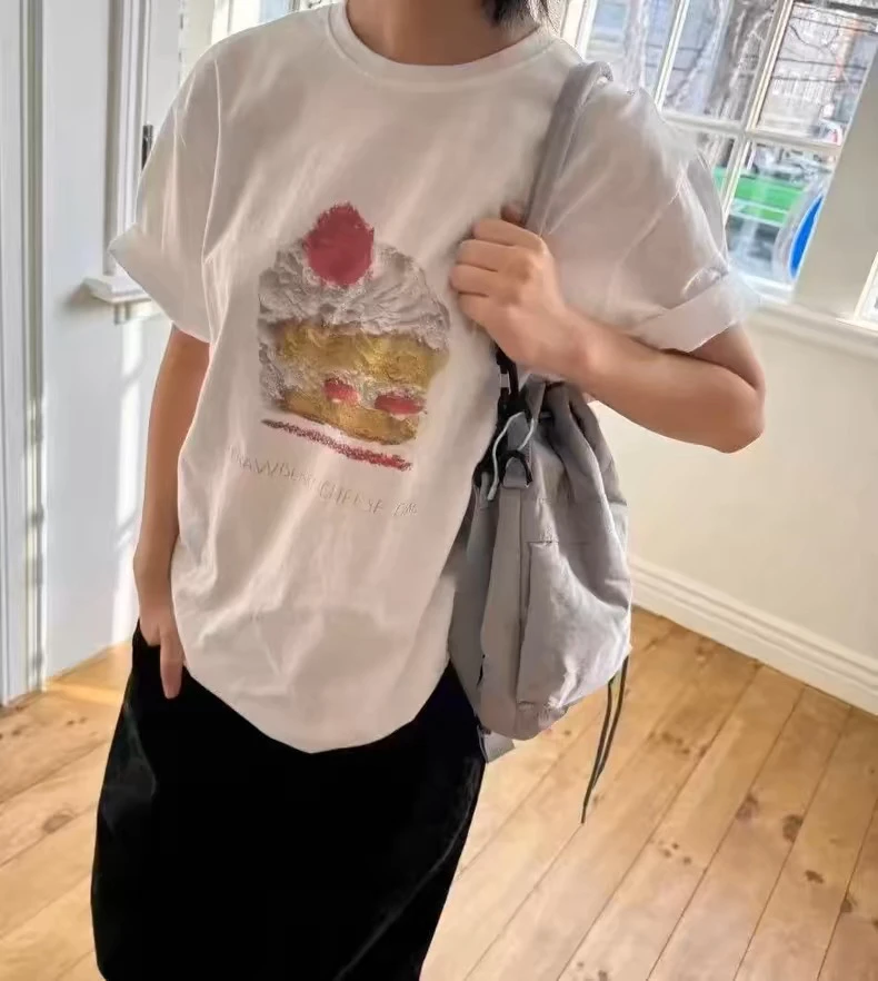 韩国eun 东大门蛋糕短袖T恤