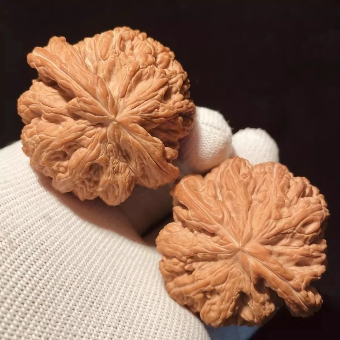 文玩核桃精品大粗筋狮子头盘玩把玩手把件收藏老树果麻核桃XD473