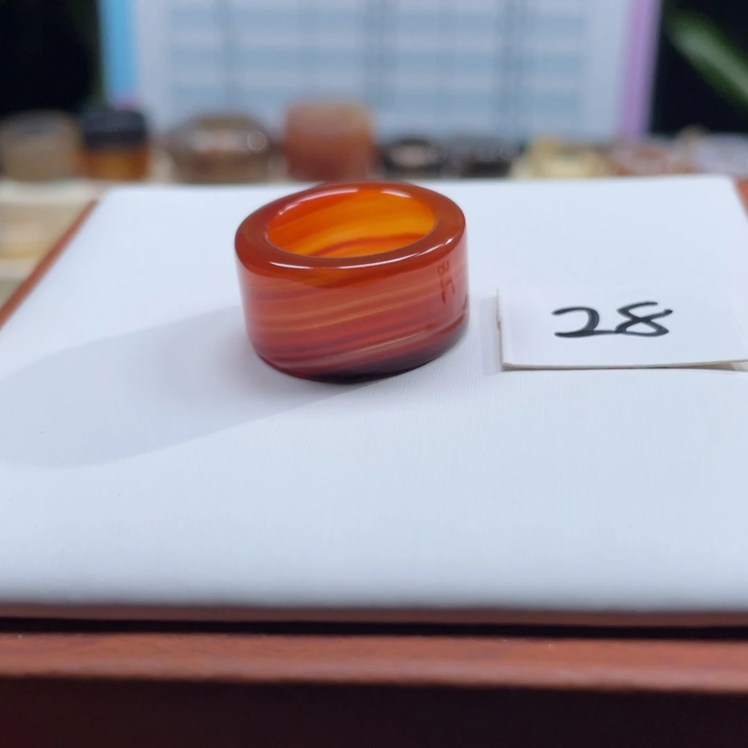 玛瑙/玉髓未镶嵌戒指Z16.5港13