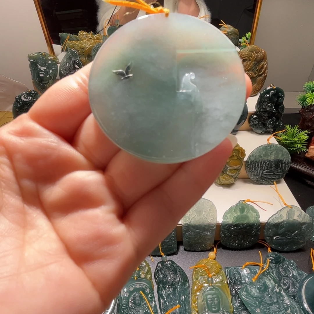 翡翠未镶嵌吊坠(不含链)纯天然A货翡翠吊坠666