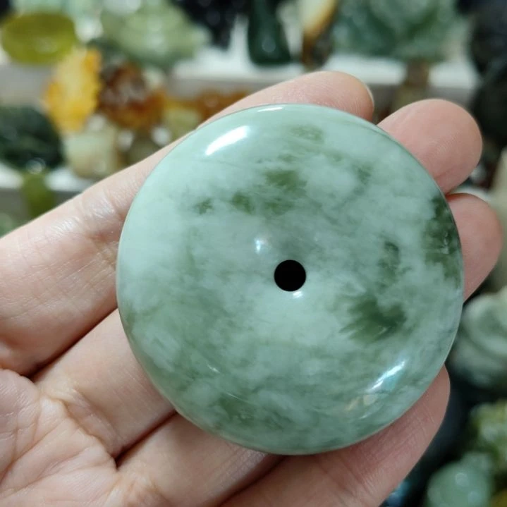 未镶嵌岫玉.平安扣