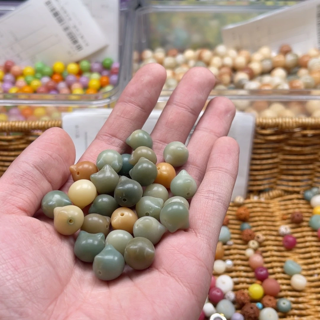 吊坠白玉菩提a12/10+10颗猫头