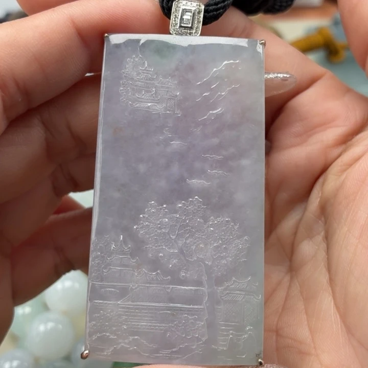 翡翠未镶嵌颈饰天然翡翠a货