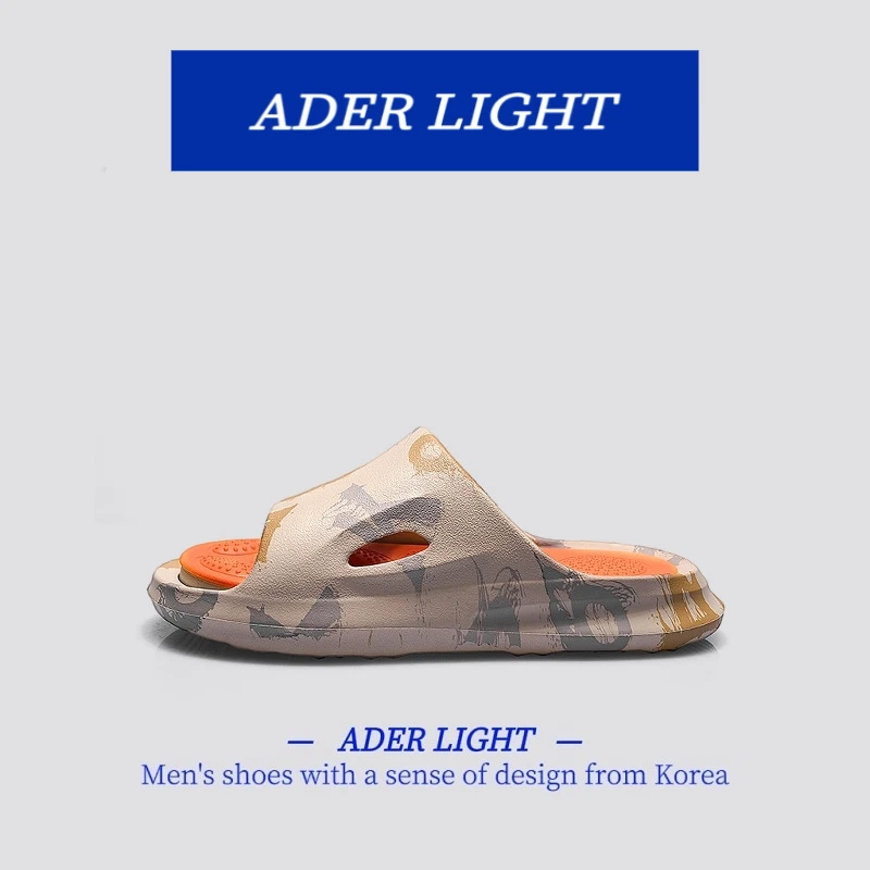 韩国ADER LT潮牌一字拖夏季厚底增高男士拖鞋外穿防滑涉水沙滩鞋