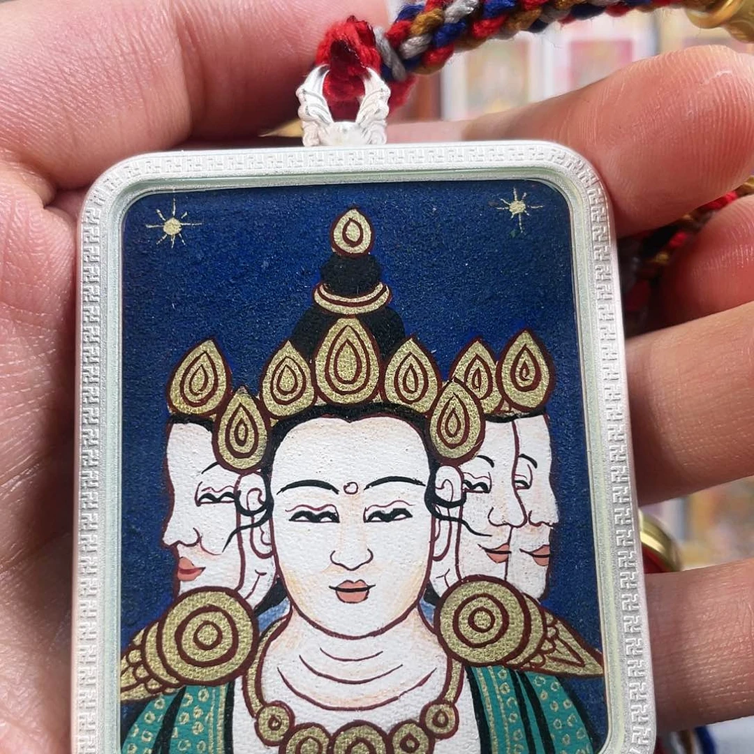 吊坠大日如来 面部 粗狂沙