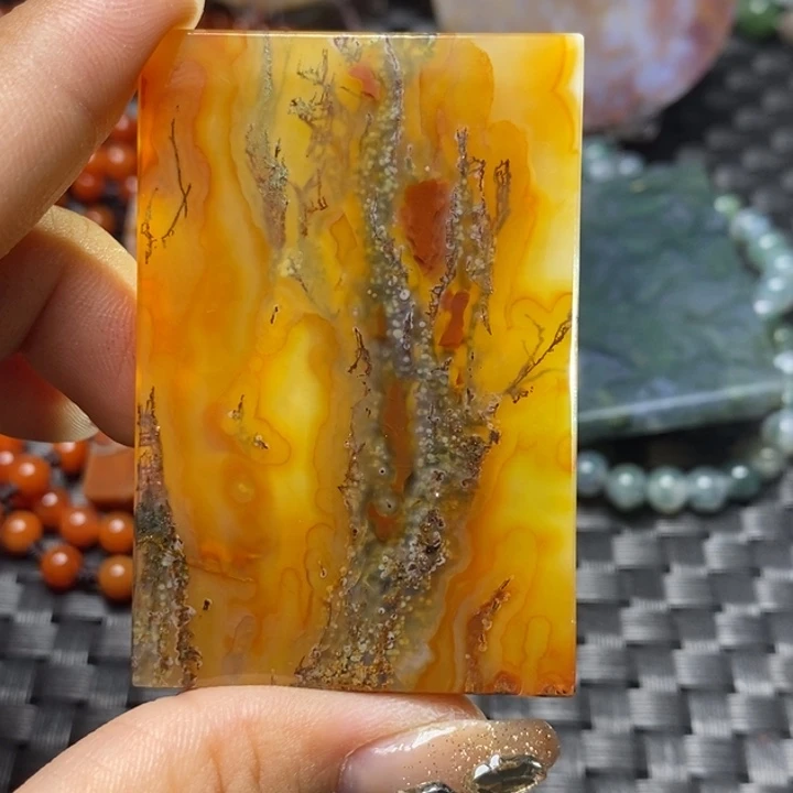 【闪购商品】玛瑙/玉髓颈饰未镶嵌心***^