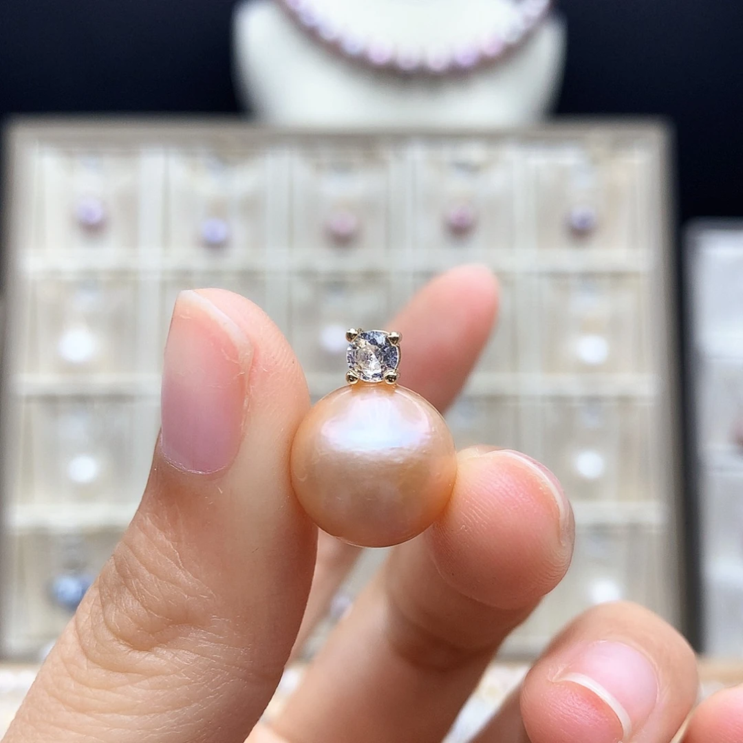颈饰合金淡水珍珠