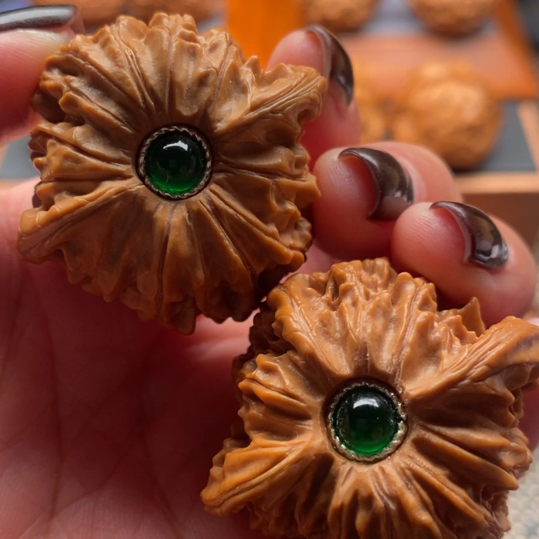 把件文玩核桃40尺全品磨盘狮子头