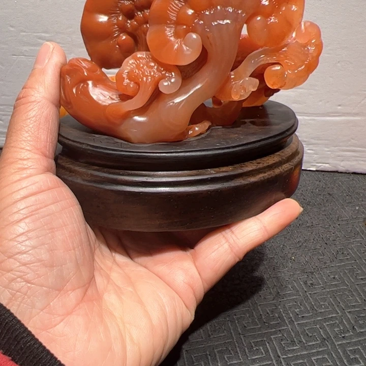 寿山石孤*芙蓉石摆件