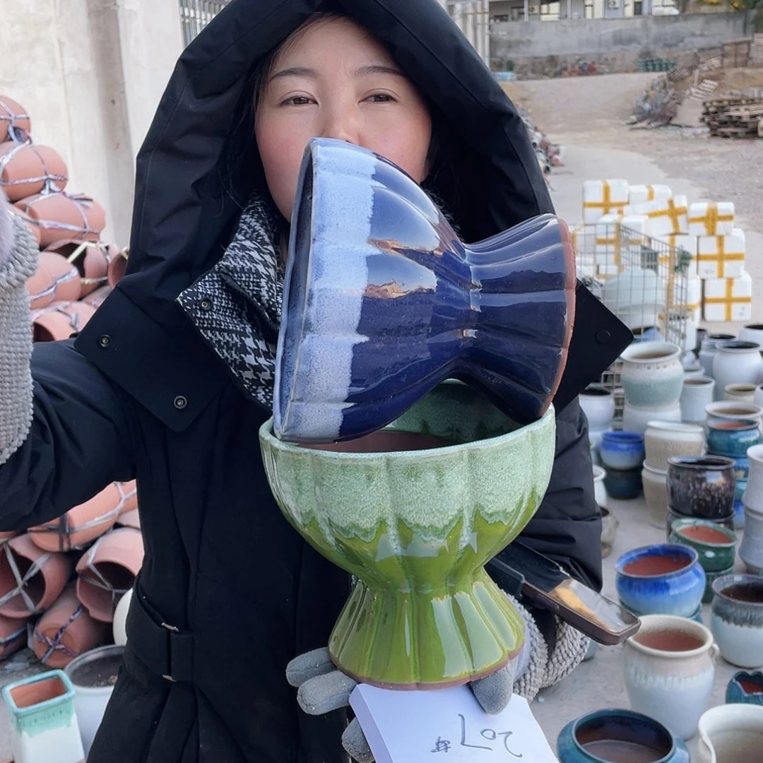 红陶王嫂花盆0115-207颜色不同