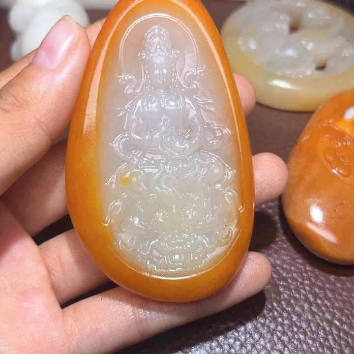 山***3和田玉未镶嵌颈饰