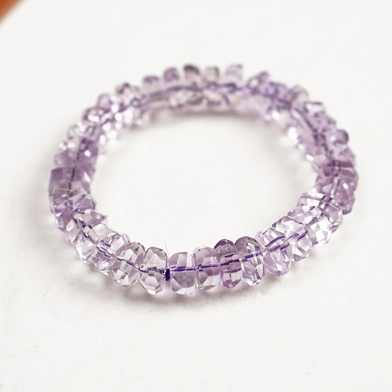 L【紫耀】紫水晶随形珠轻奢百搭气质显白手串多样性发一