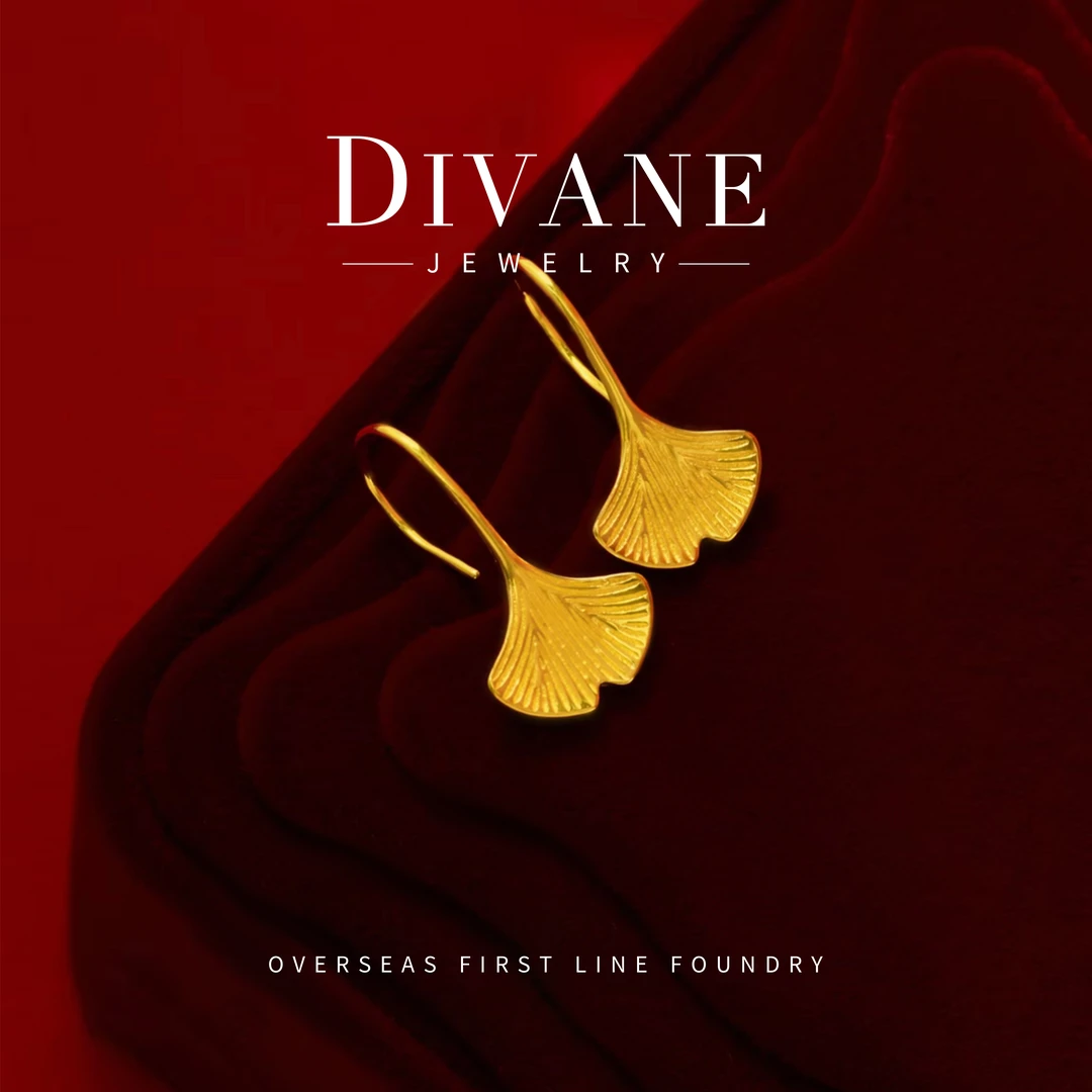 925银耳饰 【杏林秋】贵气轻奢百搭耳环 G0025